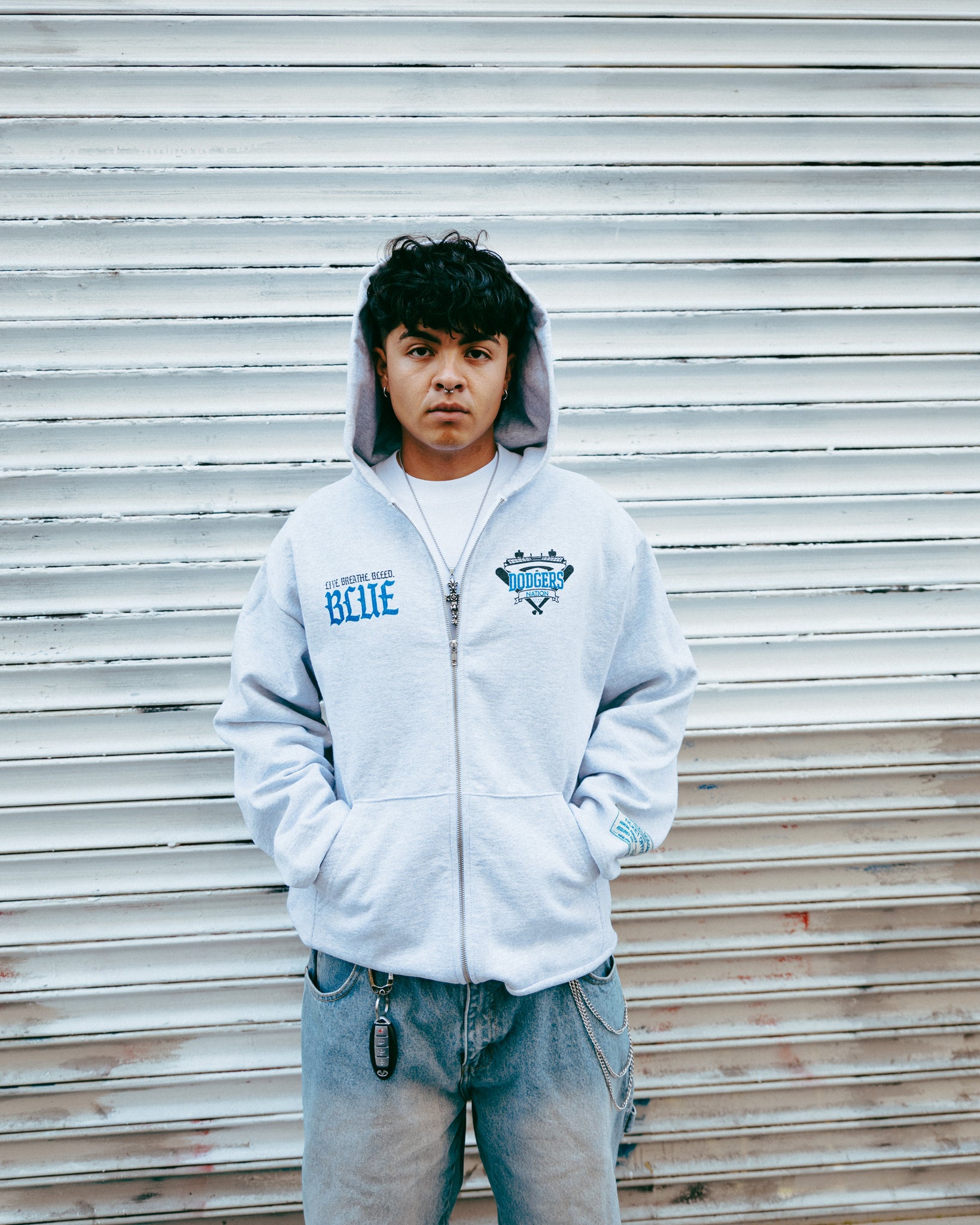 "Bleed Blue" Dodgers Zip-up