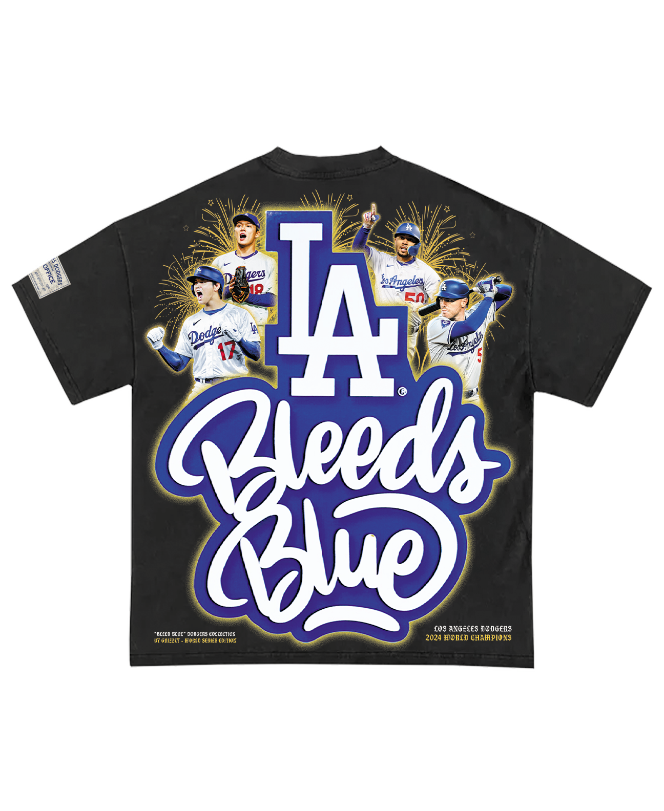 "Bleed Blue" Dodgers Tee - World Series Edition