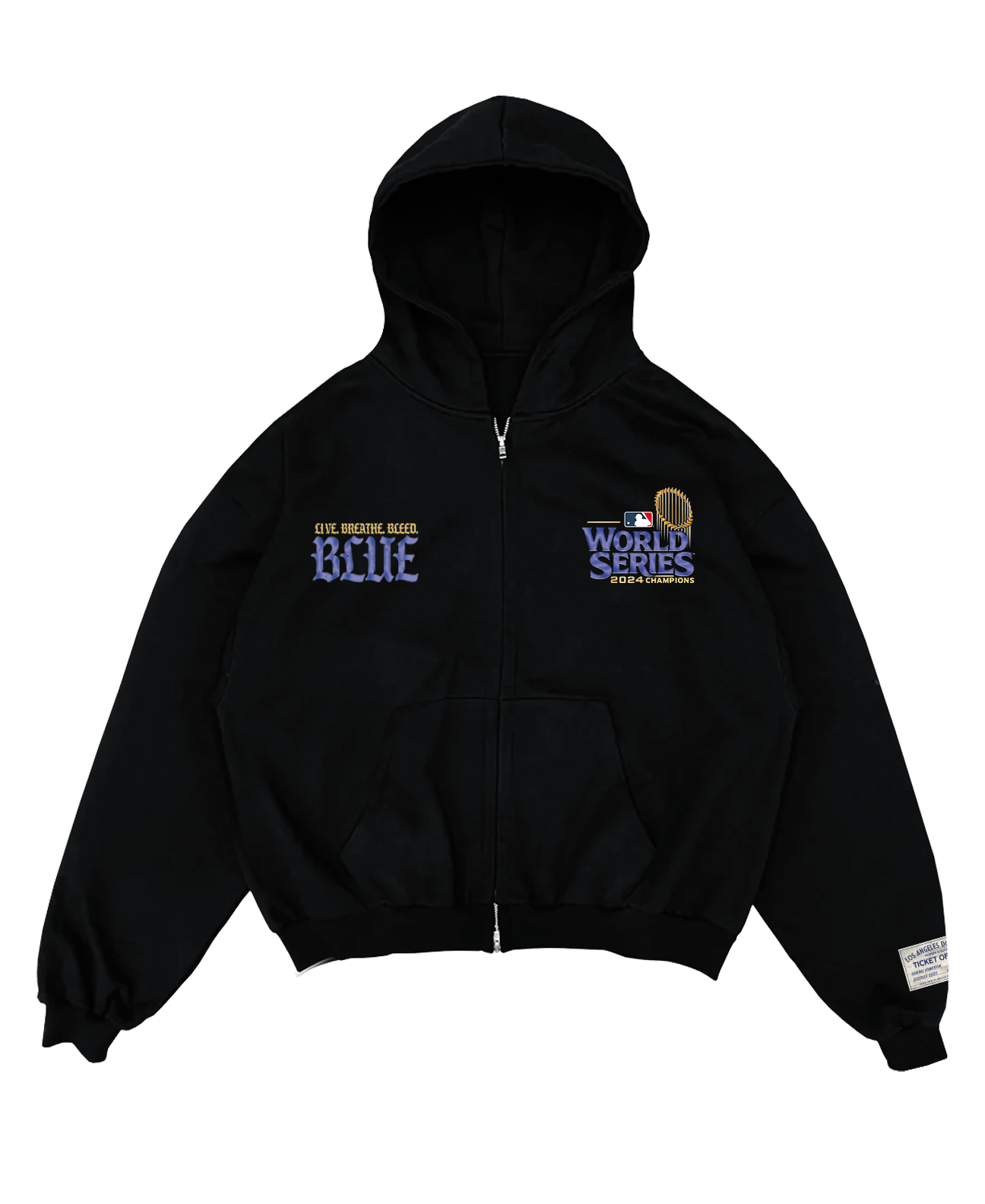 "Bleed Blue" Dodgers Zip-up - World Series Edition